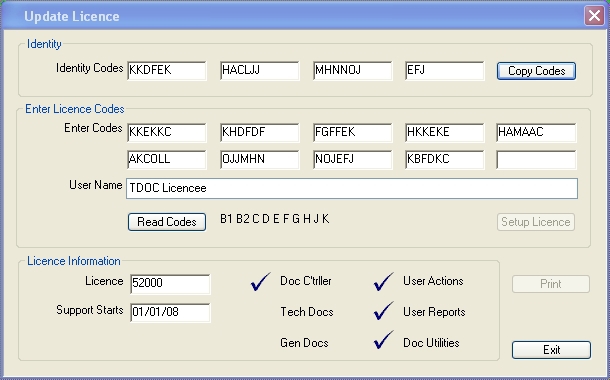 Update Licence File