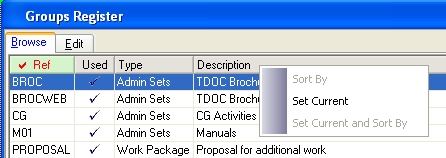 Column Menu