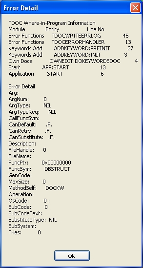 Error Detail